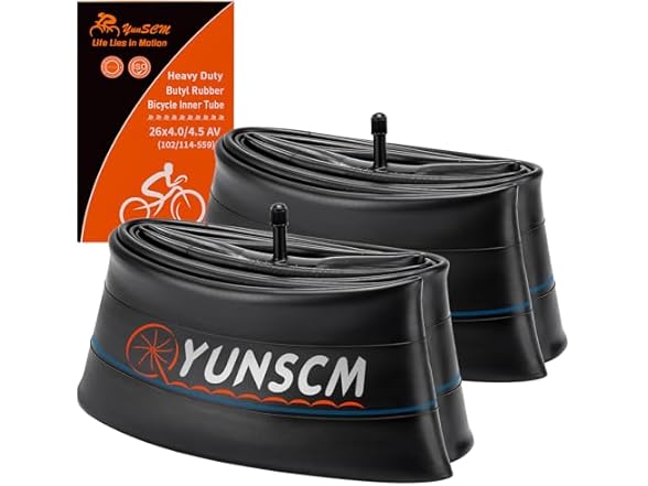 26x4.0 Fat Bike Tubes, 2-Pack, Schrader
