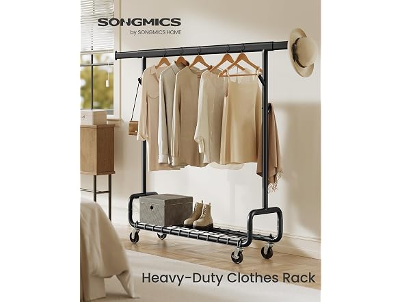 SONGMICS Clothes Rack Black