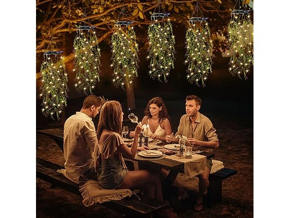 KagoLing Fake Plants with Fairy Lights