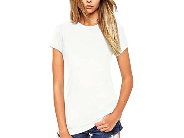 Beluring Women's White Crew Neck (M)