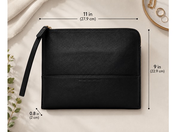 Black Wristlet Clutch Pouch