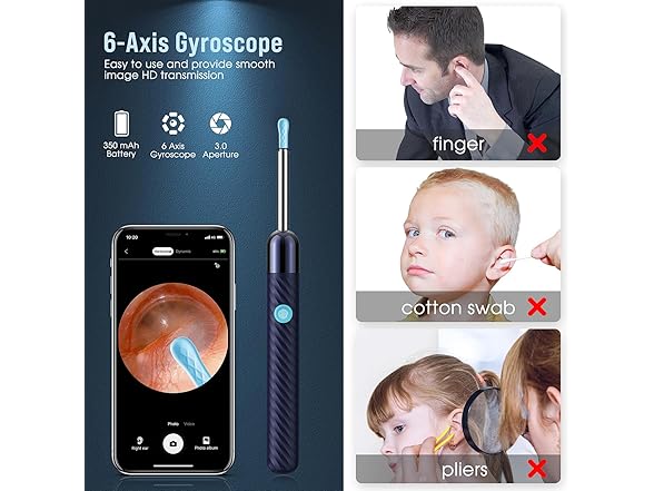 Earwax Remover Tool with 8 Pcs Ear Set