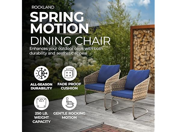 Four Seasons Courtyard Rockland Alloy Steel Frame Spring Recliner