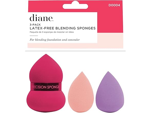 Diane Latex-Free Makeup Cosmetic Blending Sponges Set