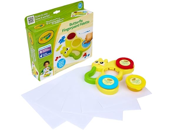 Crayola Butterfly Fingerpaint Pallette (3ct)
