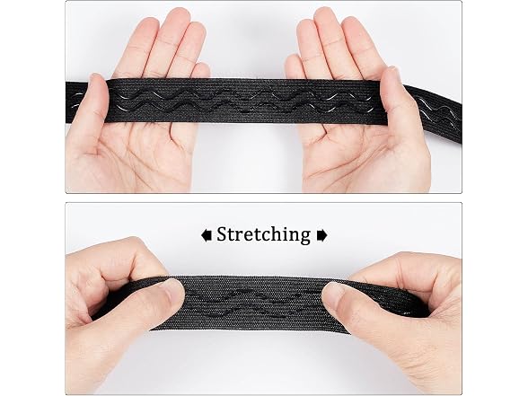 GORGECRAFT 10 Yards Black Heavy Stretch