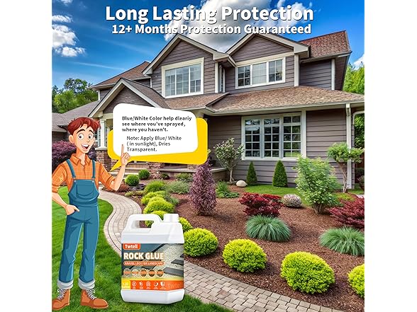 TWTELL 1.32 Gallon Rock Glue