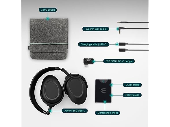(NEW) EPOS Adapt 660 USB-C – Premium Wireless ANC Headset