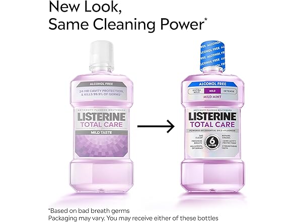 Listerine Total Care Alcohol-Free Mouthwash 1L