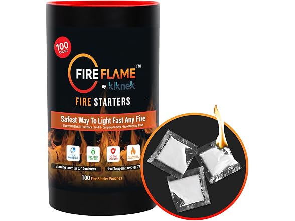Fireflame Instant Fire Starter 100Pk