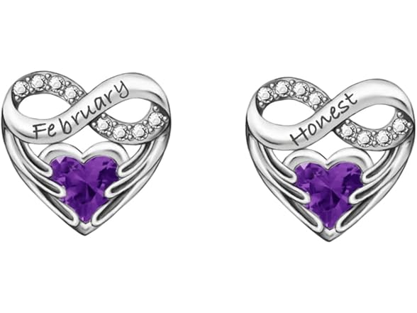 BEEUVIP February Birthstone Charm