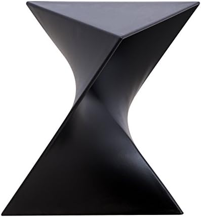 LeisureMod RS17BL Randolph Side Table Black