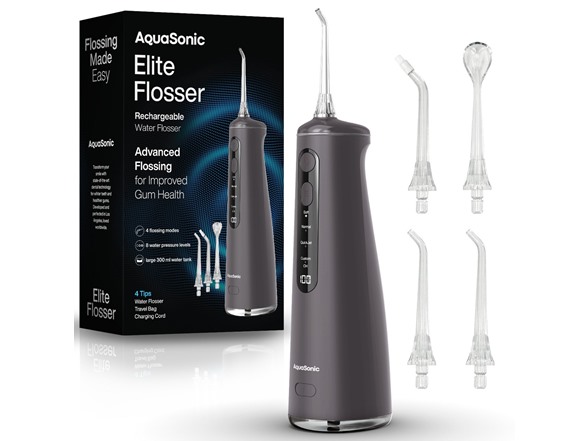 AquaSonic Elite Water Flosser Charcoal - Gallery 2
