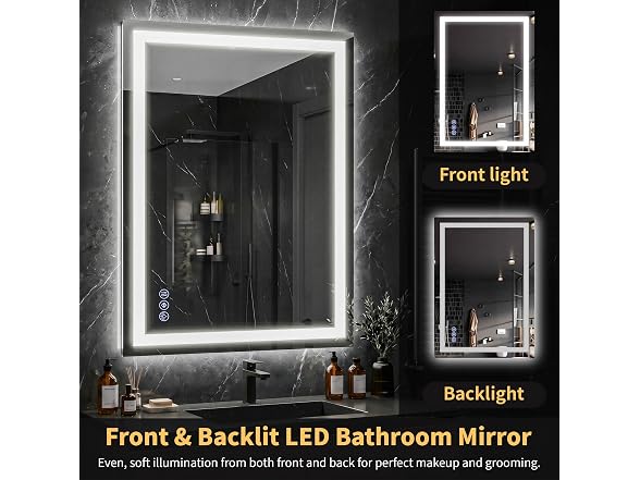 GLSLAND LED Bathroom Mirror