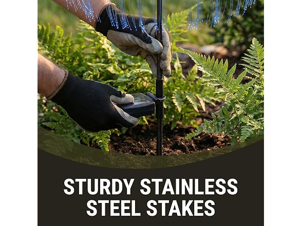 26in Water Spout Solar Stakes 3-Pack