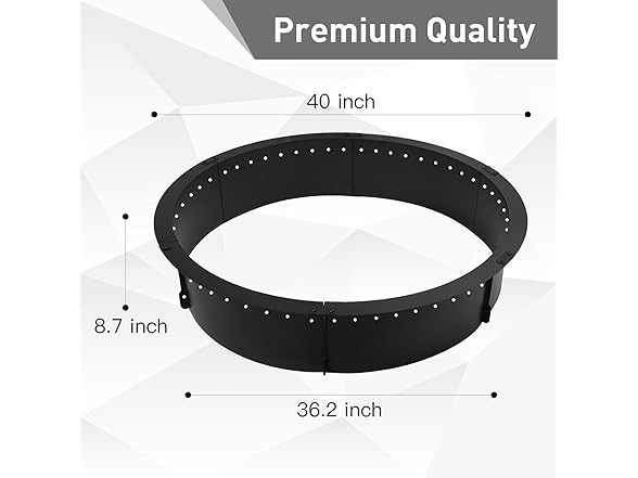 Outafurnia 40 inch Fire Pit Ring