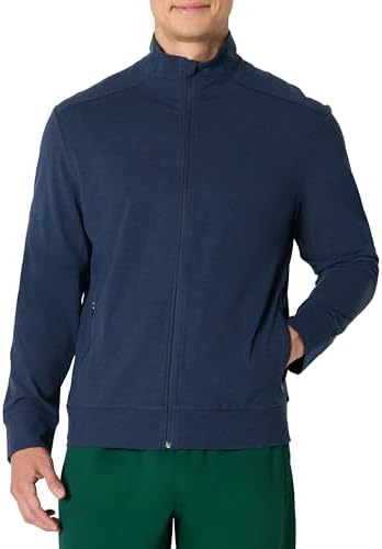 Amazon Essentials Men's Athletic Soft Performance Lightweight Zip Up Gym Workout Jacket