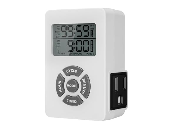 BN-LINK Digital Outlet Timer with Interval Repeat Cycle Indoor
