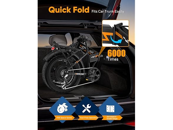 Movcan Q20 Folding E-Bike Adults 7-Speed