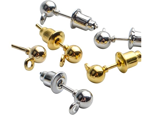 Aylifu Earring Posts and Backs,100pcs