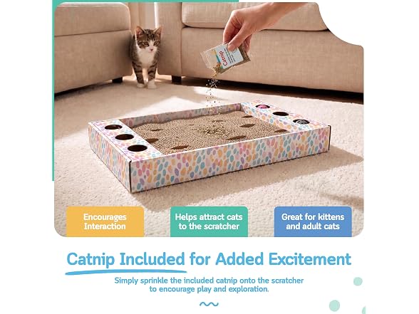 Nuby Pets Scratch & Bat Cat Scratcher