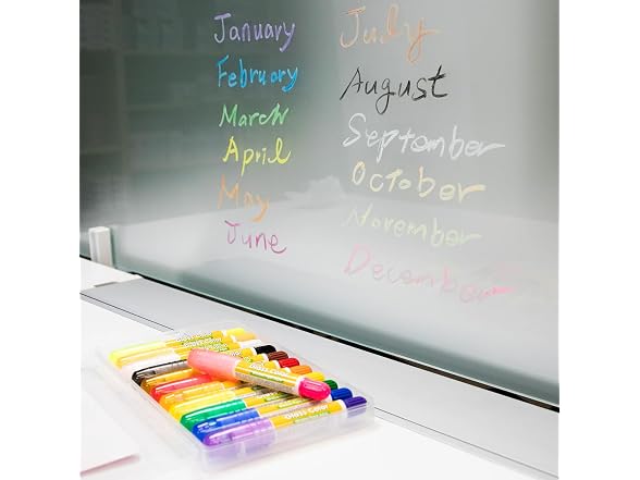 Toru Glass Window Crayon Marker 12 Colors
