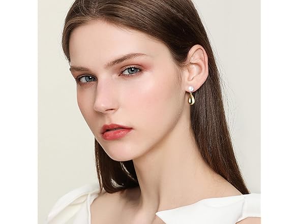 Pearlfun Freshwater Pearl Drop Earrings
