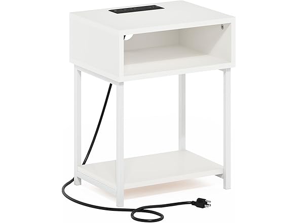 Furinno Moretti Side Table, 3-Tier End Table
