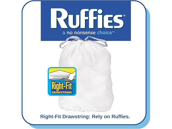 Ruffies Tall Kitchen Trash Bags