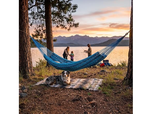 Sunnydaze Handwoven XXL Thick Cord Mayan Double Hammock