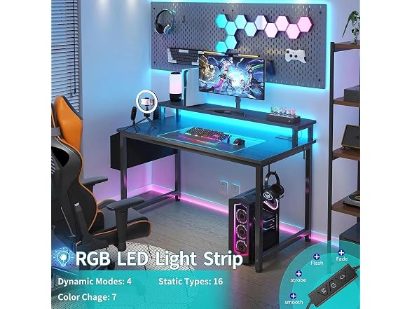 Lufeiya 40in Gaming Desk LED Monitor