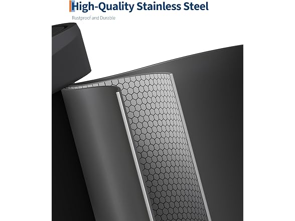 16 Gal/60L Stainless Steel Trash Can with Soft-Close Plastic Lid
