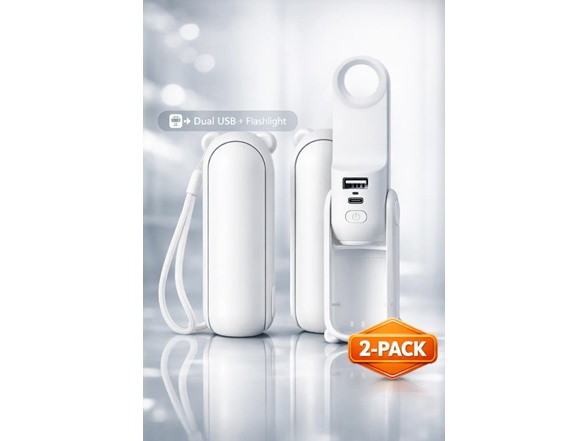 STAY COOL 2 Pack 3 IN 1 Handheld Mini Fan
