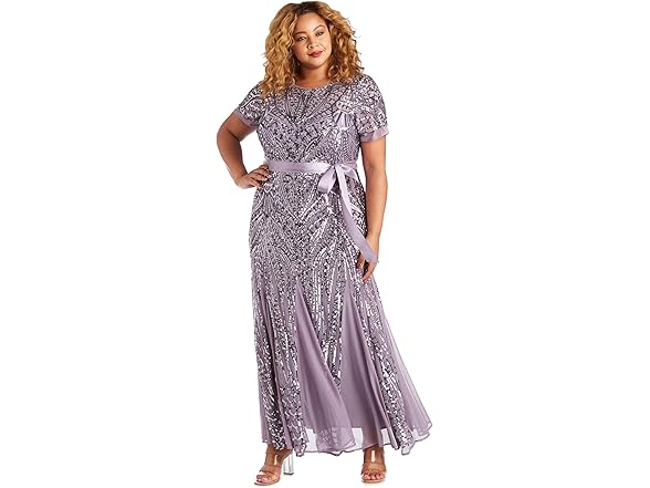 R&M Richards Women's Lavender Gown (10)