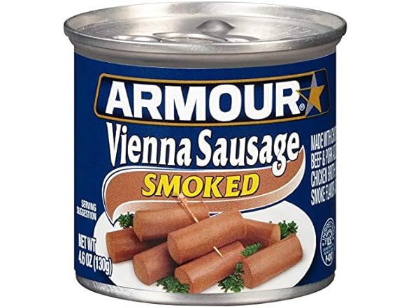 1CT Armour Smoked Vienna Sausage, 4.6 Ounce