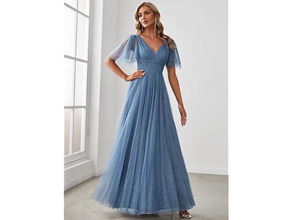 Ever-Pretty Women (US16) Ruffle Sleeves Dress