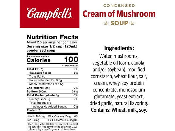 Campbell's Condensed Cream of Mushroom