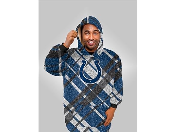NFL Sherpa Flannel Hoodie Blanket - Choose Team