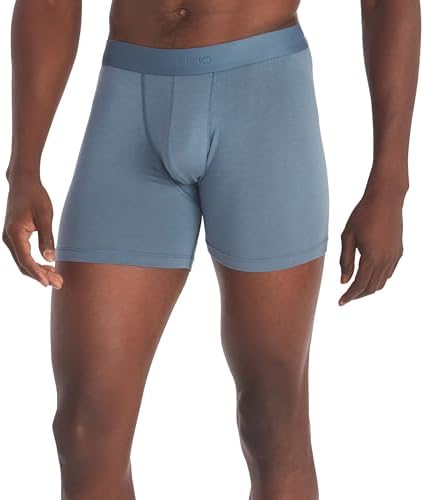 ExOfficio Men's Everyday Boxer Brief, Steel Blue, Medium