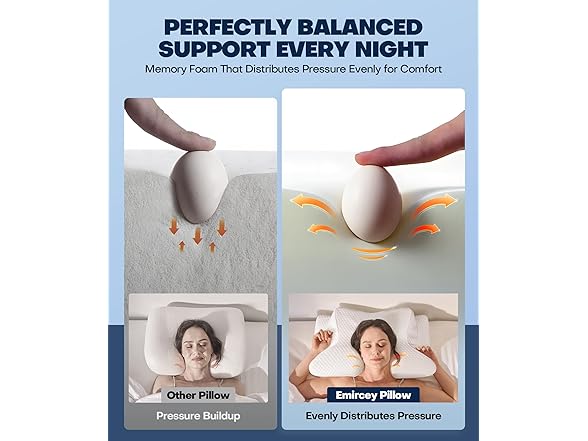 Emircey Contour Side Sleeper Pillow