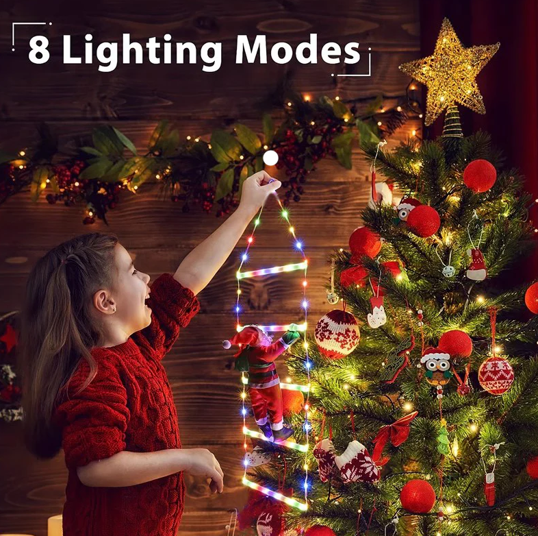 Solava SANTALAD Climbing Santa LED Ladder Lights - Gallery 16