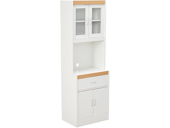 Hodedah Long Standing Kitchen Cabinet