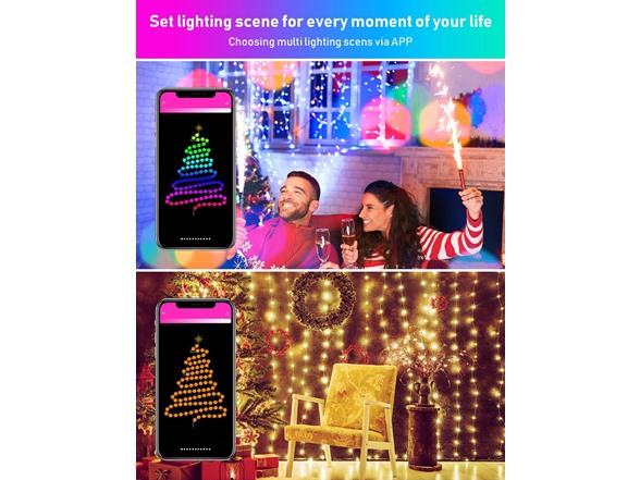 Probro Smart RGB Fairy Lights, 33ft