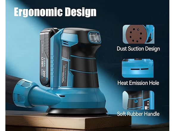 TILSWALL DS04 Cordless Orbital Sander