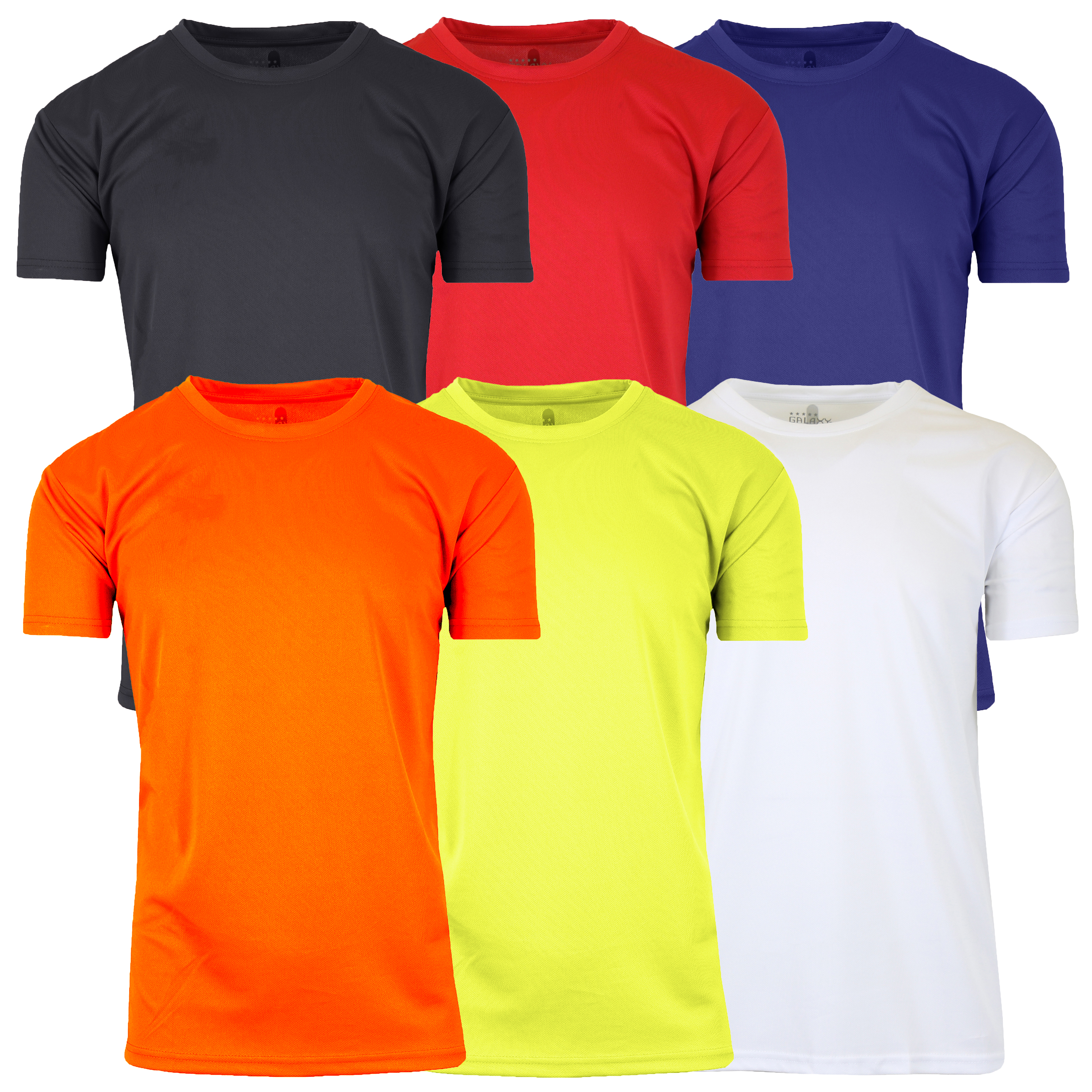 Men's 6Pk S/S Performance Active Tee - Gallery 8