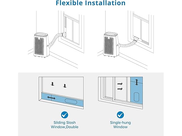 Vossfamul 14000 BTU Room Portable Air Conditioner