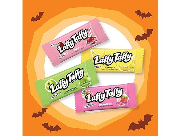 Laffy Taffy Candy, Assorted Mini Bars, 12 Ounce