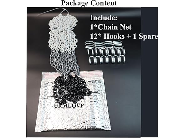 URMLOVP Heavy Duty Basketball Chain Net