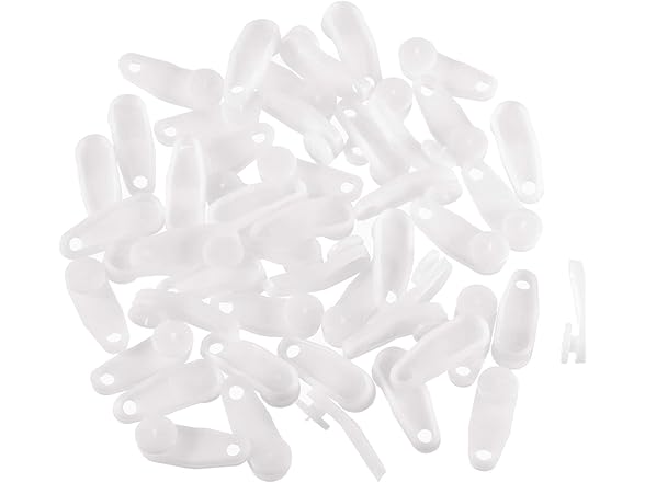 100pcs Curtain Track Glider Hooks
