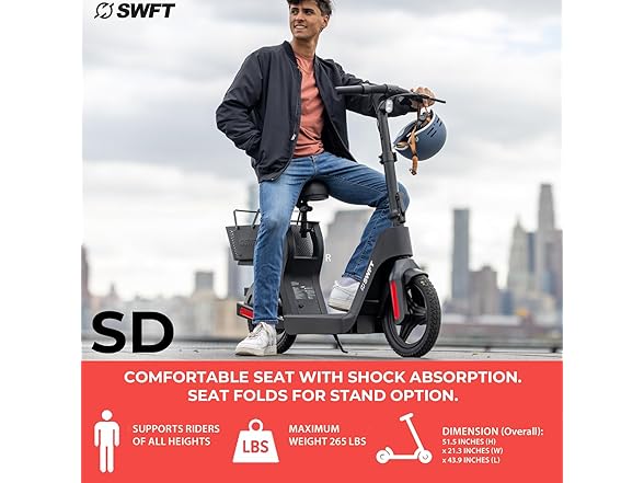 SWFT E-Scooter Foldable LCD Display